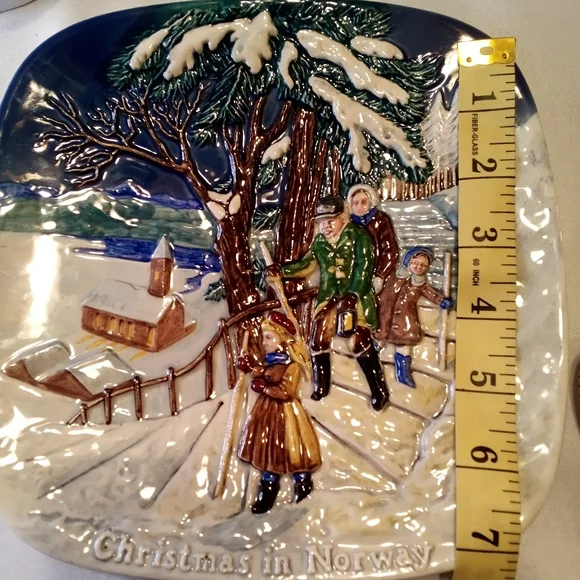 Collector Plate | Royal Doulton | Christmas in Norway | 1975 - Picture 5 of 7